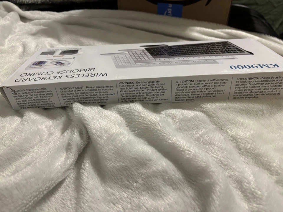 Wireless Keyboard & Mouse Set – KM19000 Model – USB Receiver – New in Box - Image 4 of 4