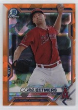 2021 Bowman Sapphire Chrome Prospects Orange Refractor 56/75 Reid Detmers 11pj