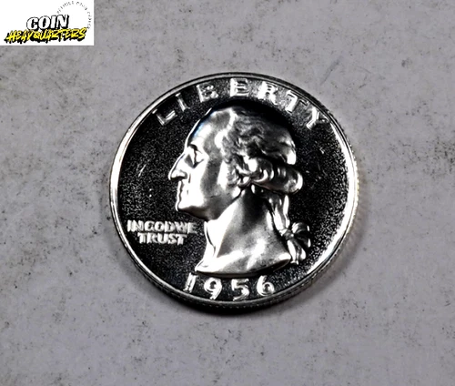 1956 Washington Quarter * Gem Proof Cameo * 90% Sliver * XQ417
