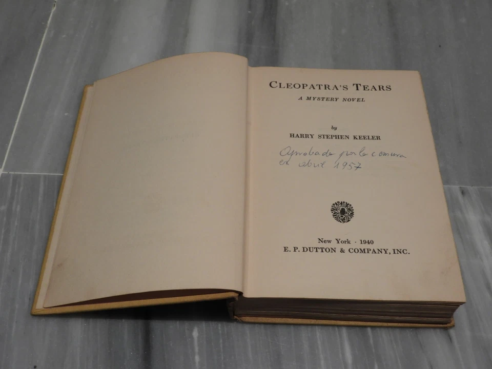 LIBRO NOVELA MISTERIO Cleopatra's Tears - Harry Stephen Keeler - 1940 - Imagen 3 de 4