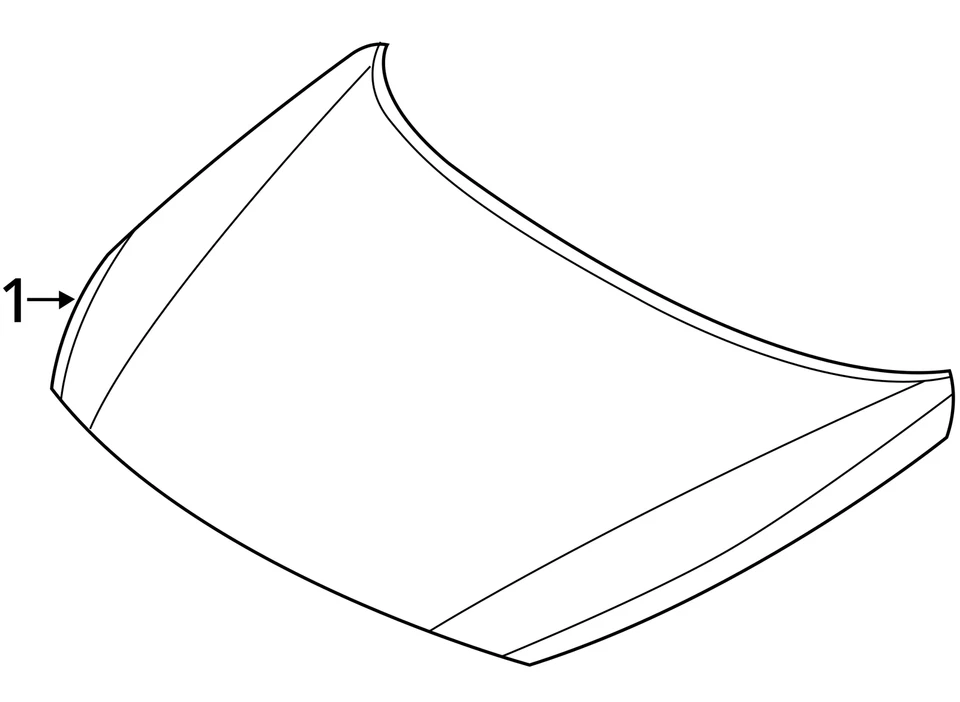 (LOCAL PICKUP ONLY) 15 16 17 HYUNDAI SONATA Hood - Image 4 of 4