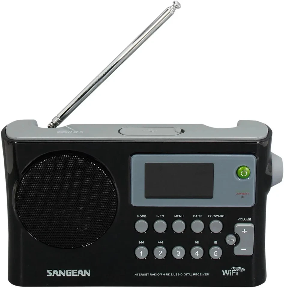 Raro Sangean WFR-28 Wi-Fi Internet Radio / FM RDS / USB Receptor Digital  Foto 2 de 4