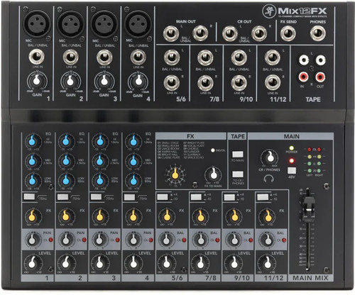 Mackie Mix12FX 12-channel Compact Mixer with Effects