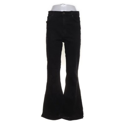 Bershka Denim, Jeans, Größe: 42, model: flare, Schwarz, Einfarbig, Denim #zy2