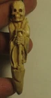 VINTAGE Skull Memento Mori Ancient Bone Biker Russian Skeleton Death Pendent Old
