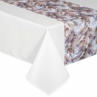Mitteldecke Serviette Tischdecke 140 X 180 Cm Weiß Tischtuch Klassisch Deko