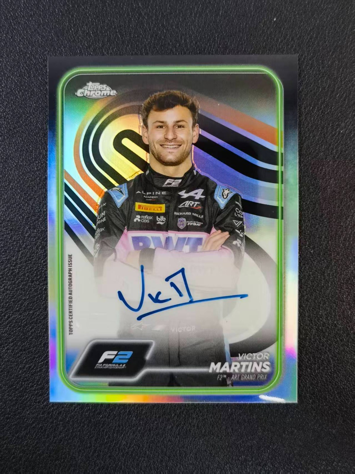 2024 Topps Chrome F1 Victor Martins AUTO Portrait #CAC-MAR BWS 3