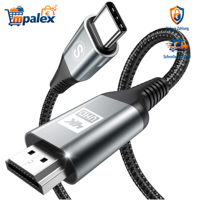 USB C zu HDMI Kabel 4K 60Hz 2 Meter Thunderbolt 5 4 3