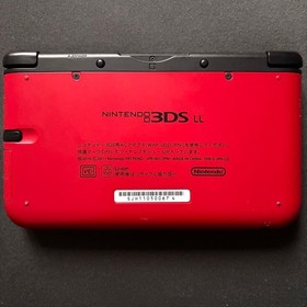 Nintendo 3DS XL LL Red Black Console Stylus Working Tested Japanese ver