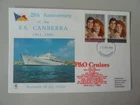 GB FDC 1986 Royal Wedding Southampton FDI on special SS Canberra cover P&O