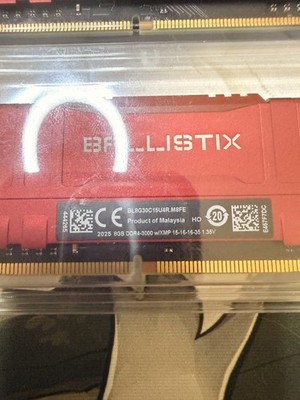 Crucial Ballistix 16GB Desktop RAM Memory DDR4 3000MHz, 2x8GB