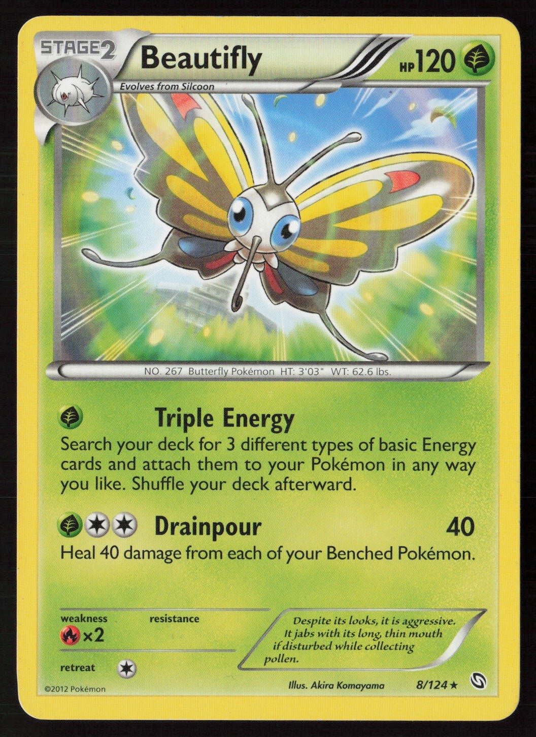 Beautifly 8/124 Rare Dragons Exalted Normal MP