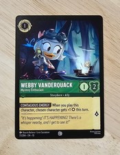 DuckTales Disney Lorcana Webby Vanderquack Mystery Enthusiast 73/204 NM