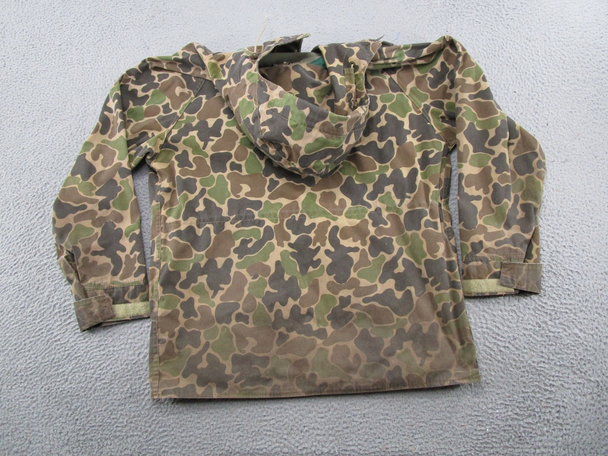 Vintage Woolrich Jacket Men's SZ L Camouflage Duck Frog Skin Camo