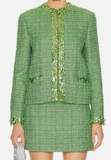 Valentino Garavani Women Green embroidered jacket Size 42