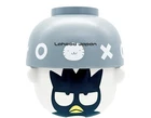 San Art Sanrio Badtz-Maru Mini Dinnerware Set 10x6cm 200mL Soup Bowl and Rice