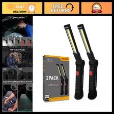 Portable Rechargeable Work Light - 800 Lumens COB LED, Magnetic Base, 360° Rotat