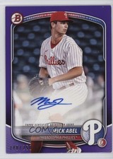 2025 Bowman Paper Prospect Retail Purple 148/250 Mick Abel #BPA-MA Auto yl0