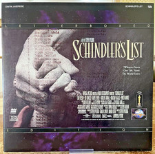 Schindlers List Laserdisc, 1994, Drama Steven Spielberg, THX Letterboxed EX Cd