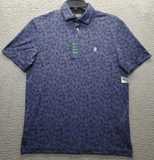 IZOD Golf Polo Shirt Men S Multi Floral Performance 4-Way Stretch Wicking UPF-50