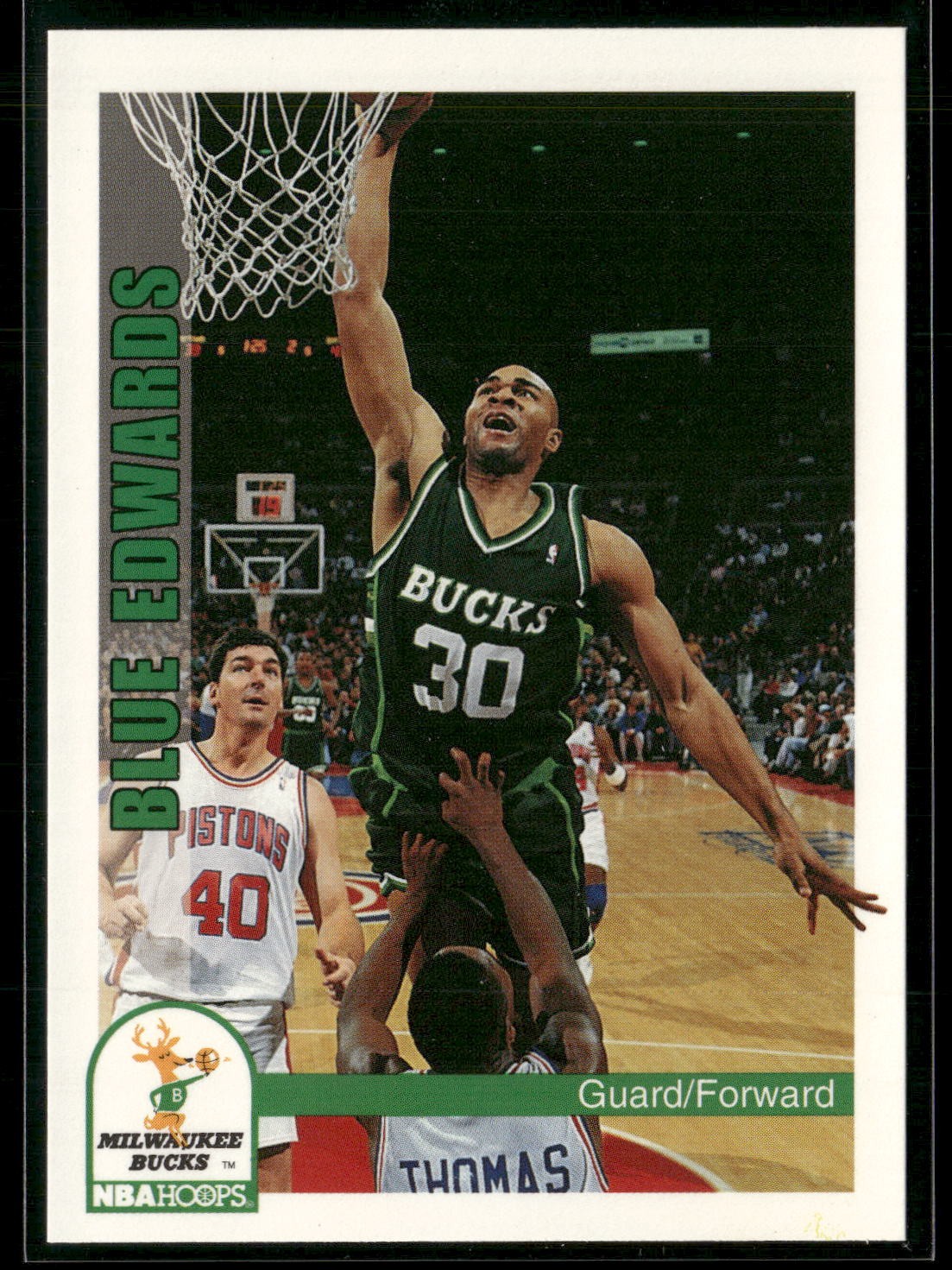 1992-93 Hoops #417 Blue Edwards