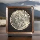 1884 CC Morgan Silver Dollar $1 AU  - UNC Uncirculated Carson City In Case
