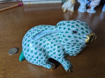 Herend großer Hase ungarisches handbemaltes Porzellan
