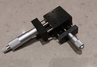 Del-Tron 450 & 451 combination XY Linear Positioning Stage Micrometer