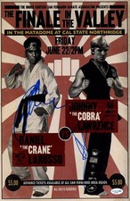 Ralph Macchio & William Zapka Signed Autographed 11x17 Photo Karate Kid ACOA