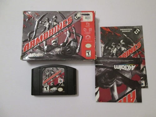 Armorines: Project S.W.A.R.M. (Nintendo 64, 1999) - Complete In Box With Poster