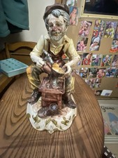 Capodimonte Porcelain Italian Old Man “THE COPPERSMITH” Flaw At End 