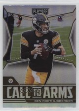 2021 Panini Playoff Call to Arms Silver Prizm Ben Roethlisberger #CA-BRO 0o5