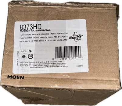 #ad Moen Commercial 8373HD 1H Pressure Balance Rough in 4 PORT PEX with Stops $65.00