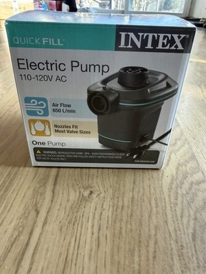 Intex Quick Fill Electric Pump 110-120V AC Inflates & Deflates