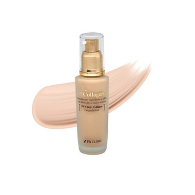 3W Clinic Collagen Foundation 50ml / 2 Colors Korean Cosmetics K-Beauty