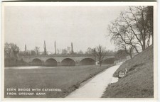 EDEN BRIDGE, CATHEDRAL FROM GREENAY BANK, STANWIX, CARLISLE -Cumberland Postcard