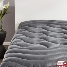 Cooling Mattress Pad Microfiber Ultra Soft Breathable 3-Zone Design Deep Pocket