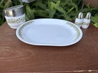 Vintage Gemco Green Crazy Daisy Salt  Pepper Shakers Sugar Bowl Corelle