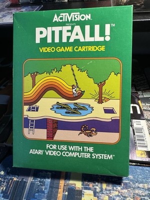original PITFALL! complete in box atari 2600 game super green MINT