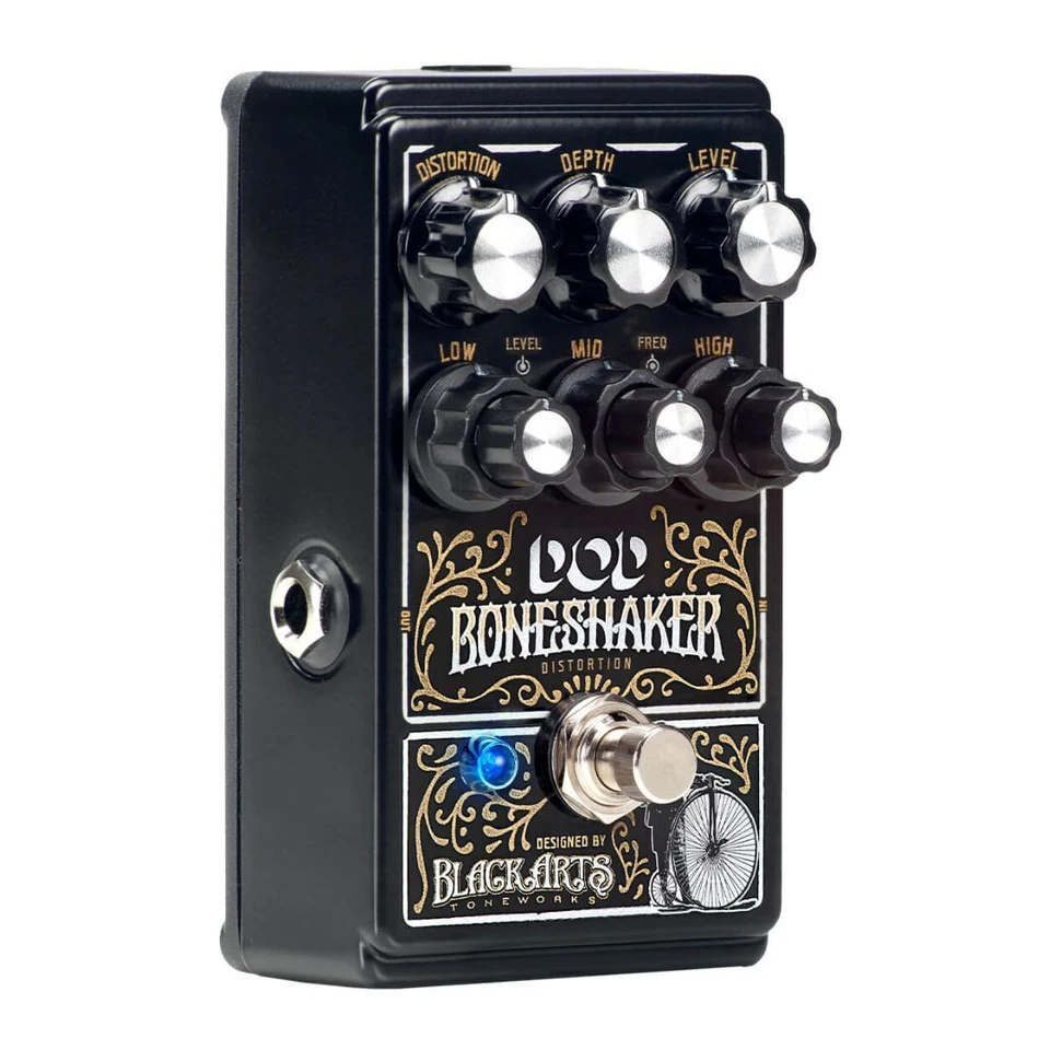 DigiTech DOD Boneshaker Dirty Boost Distortion Pedal with 3 Band EQ and Blue LED - Image 2 of 4