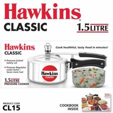 Hawkins Classic Aluminum Pressure Cooker 1.5-...
