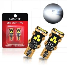 One Pair LASFIT T15 921 912 906 LED Reverse Backup Light Bulb 6000K Super Bright