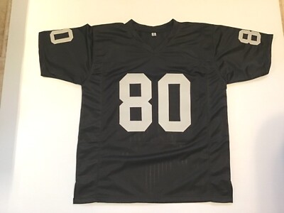 UNSIGNED CUSTOM Sewn Stitched Jerry Rice Black Jersey - M, L, XL