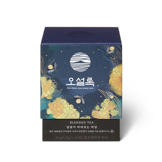 Osulloc Blended Tea Moon Flower Overlooking Sea 10 Pyramid Tea Bags 15g