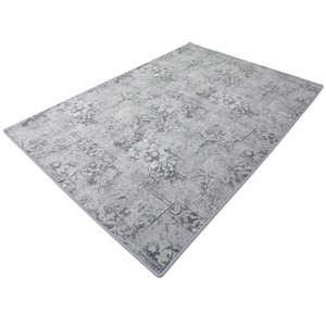 Retro Hotel grau HEVO ® Kettel Teppich Vintage Muster ...