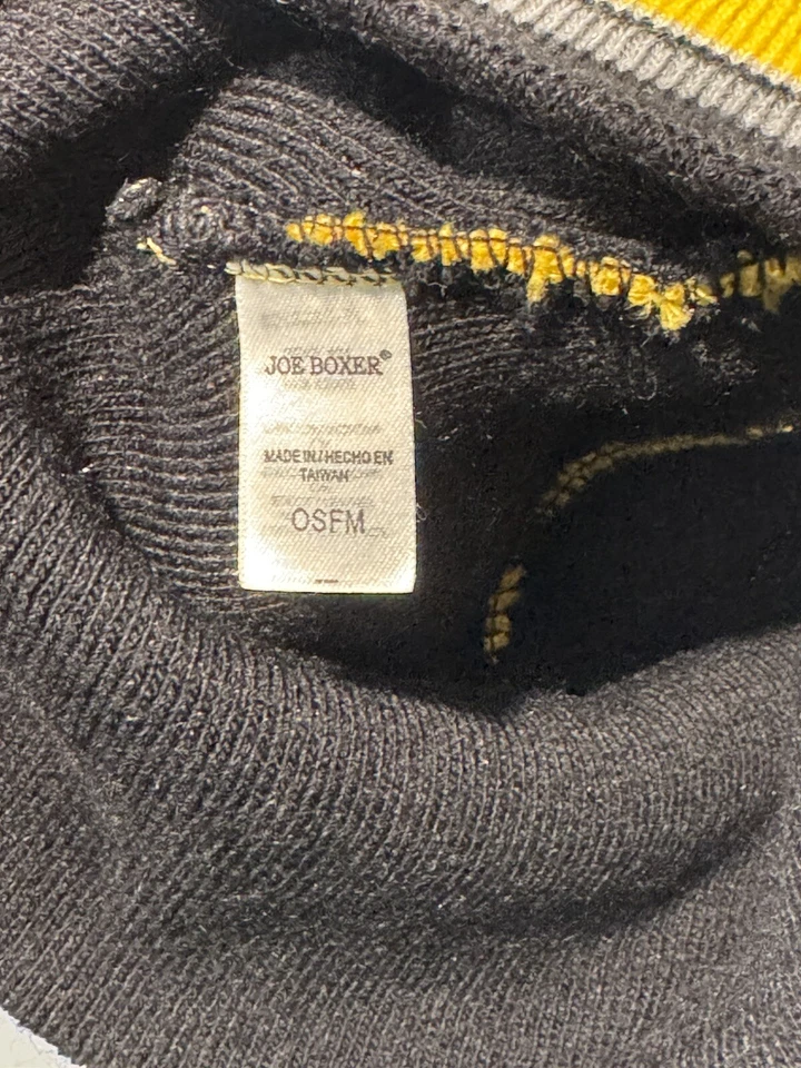 Gorro Joe Boxer talla única Smiley amarillo/negro para adolescentes y niños Foto 3 de 3