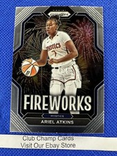 2023 #13 Ariel Atkins WNBA Panini Prizm Basketball FIREWORKS Insert Mystics