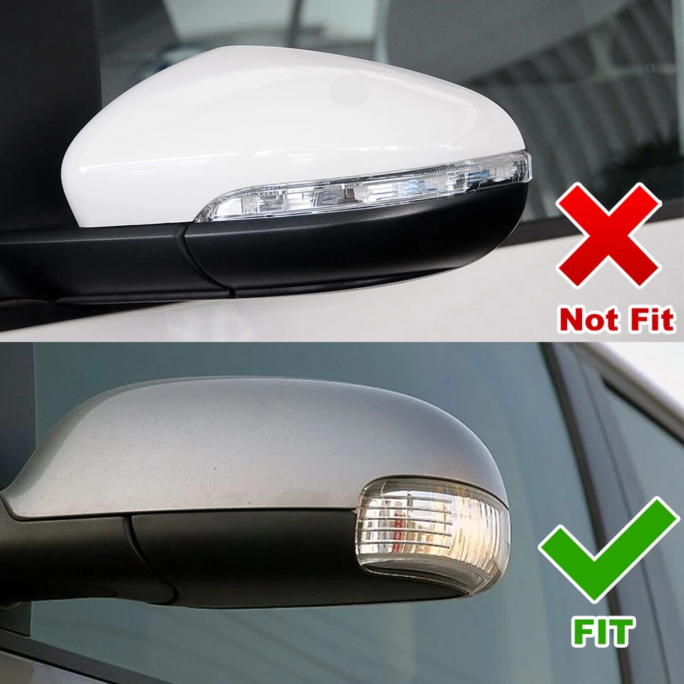 SET LAMPADE FRECCE SPECCHIETTO RETROVISORE ESTERNO PER VW TOURAN 2003-2010 NERO - Immagine 2 di 4