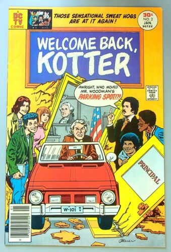 Welcome Back Kotter #2 ~ DC 1977 ~ TV Sweathogs  FN/VF - Picture 1 of 2