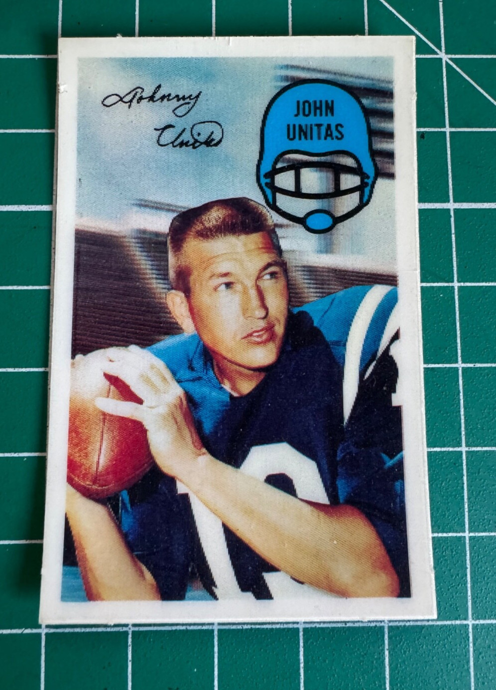 1970 Kellogg's 3-D Super Stars Xograph Football #55 John Unitas